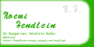 noemi hendlein business card